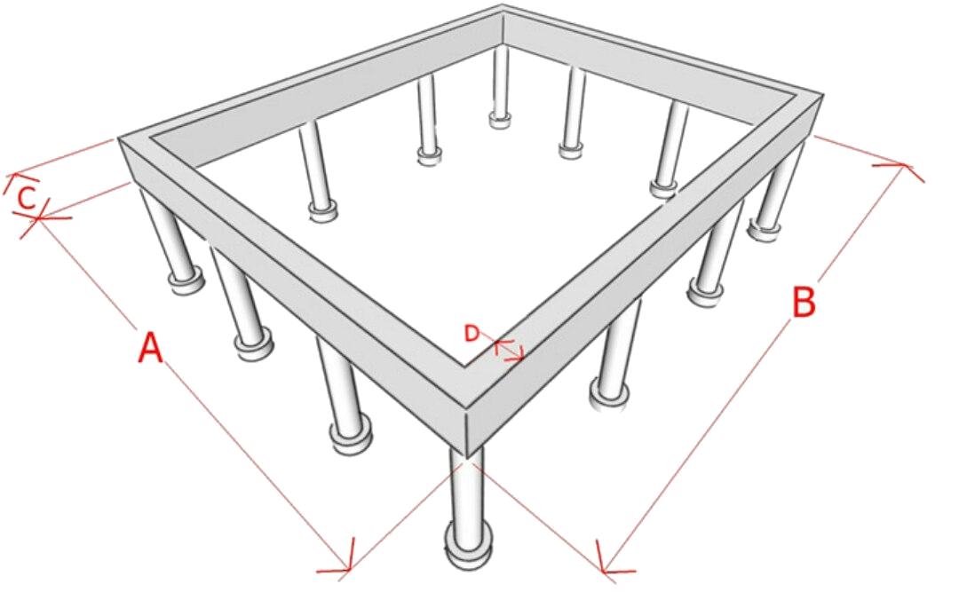 Свайно-ростверковые фундаменты "под ключ"​​​​